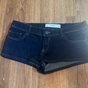 Abercrombie & Fitch Navy Denim Shorts